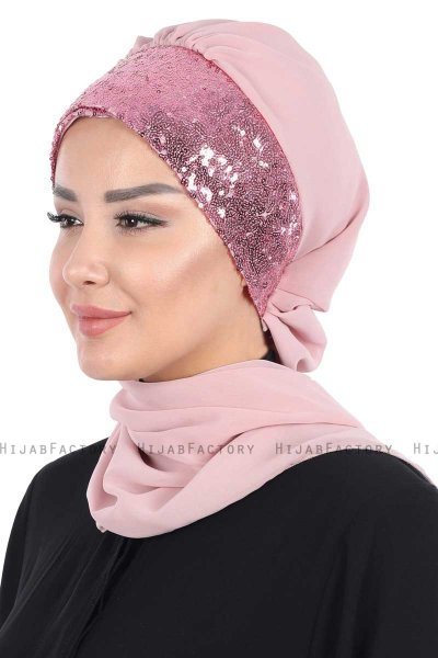 Olga - Gammelrosa & Gammelrosa Praktisk Hijab