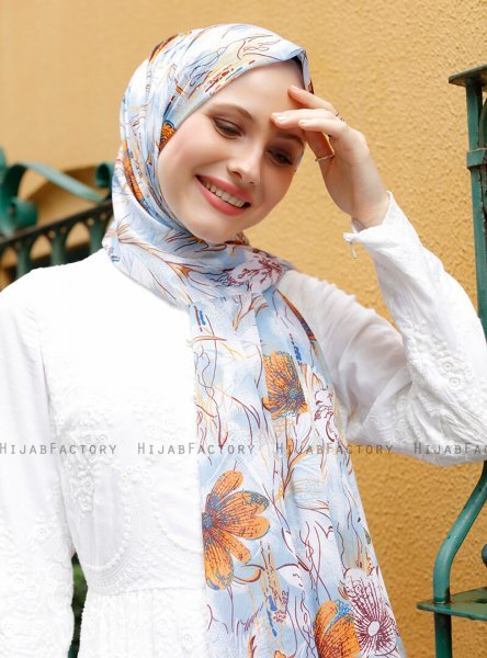 Pariza - Sennepsgul Mønstrede Hijab