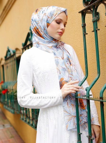 Pariza - Sennepsgul Mønstrede Hijab