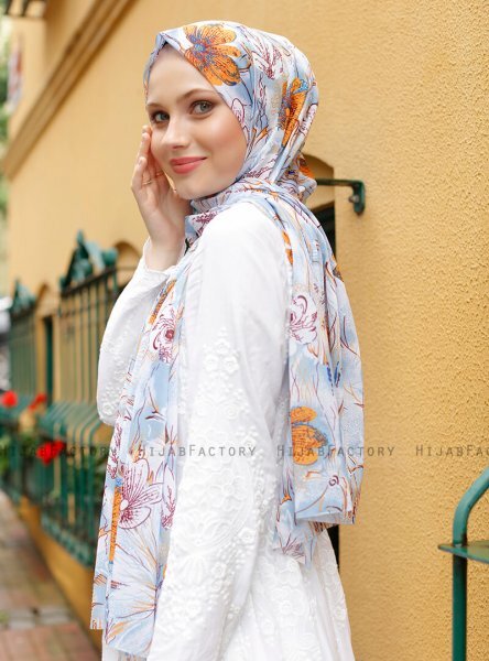 Pariza - Sennepsgul Mønstrede Hijab
