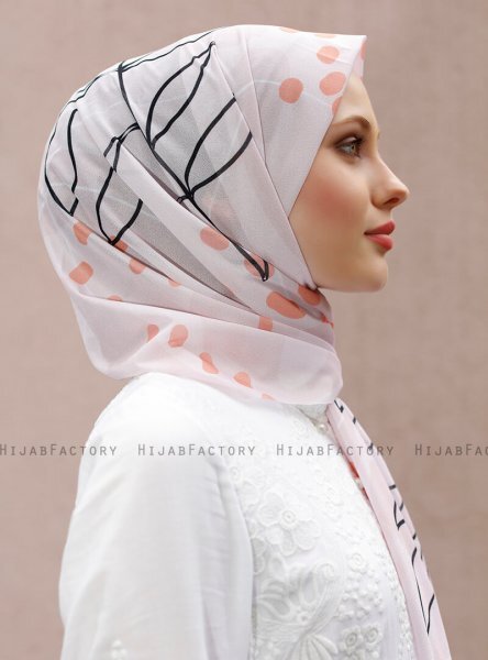 Pariza - Gammelrosa Mønstrede Hijab
