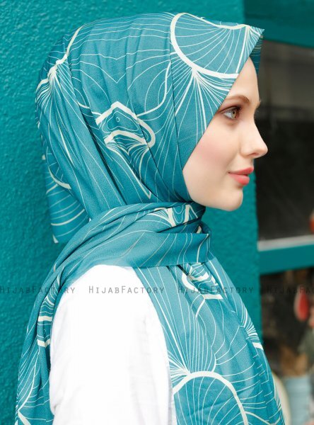 Pariza - Grøn Mønstrede Hijab