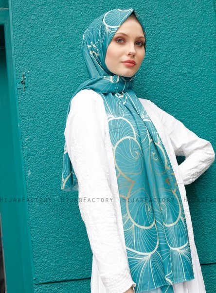 Pariza - Grøn Mønstrede Hijab