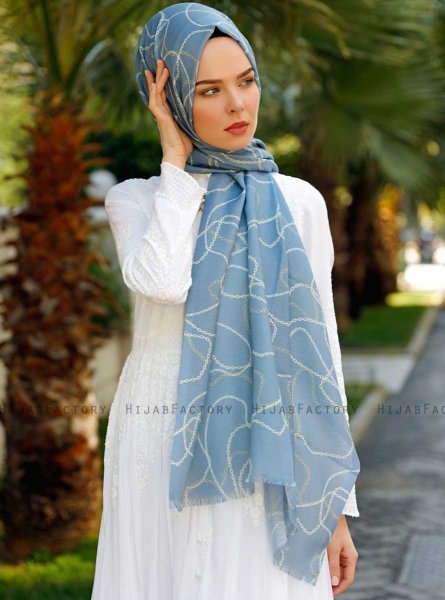 Pola - Grå Mønstrede Hijab - Sal Evi
