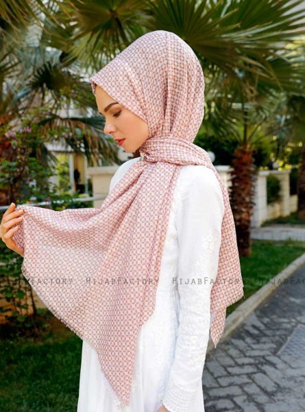 Romina - Brun Mønstrede Hijab - Sal Evi