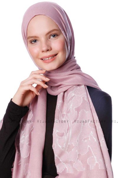 Roshan - Mørk Gammelrosa Hijab - Özsoy