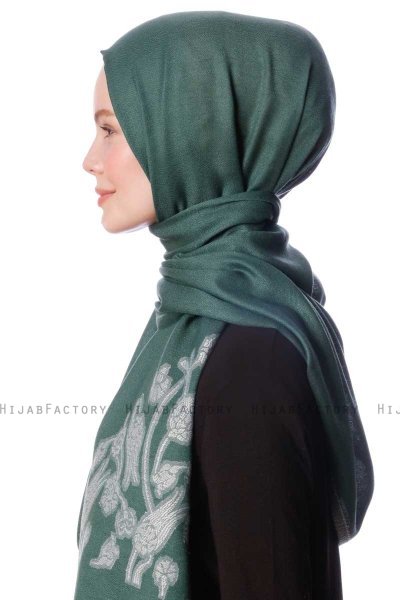 Roshan - Mørkegrøn Hijab - Özsoy