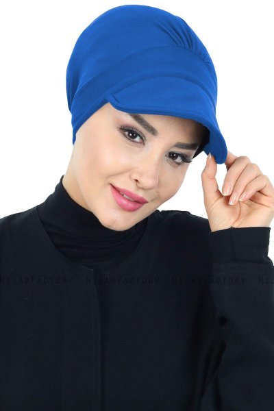 Sandra - Blå Bomuld Turban - Ayse Turban