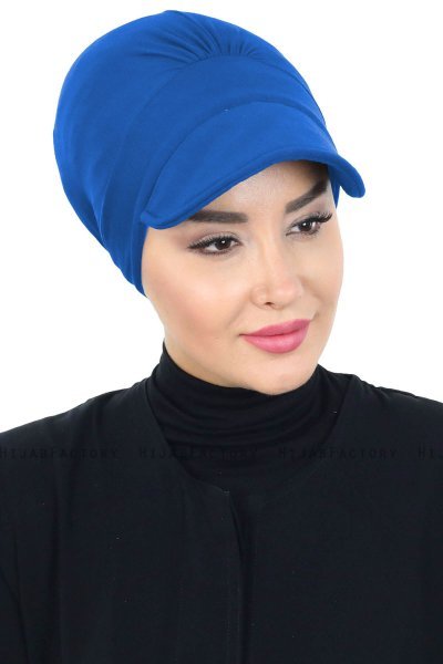 Sandra - Blå Bomuld Turban - Ayse Turban