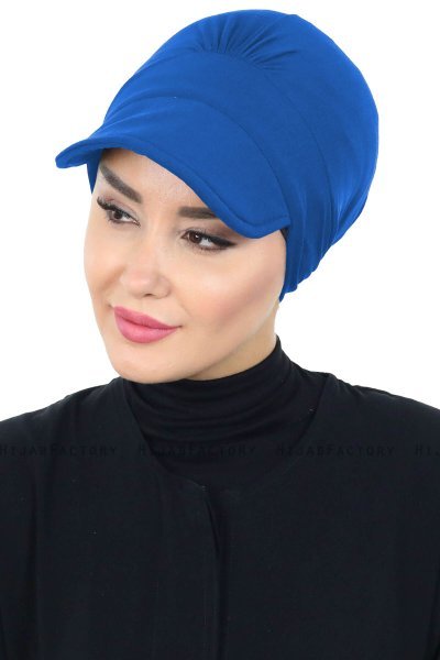 Sandra - Blå Bomuld Turban - Ayse Turban
