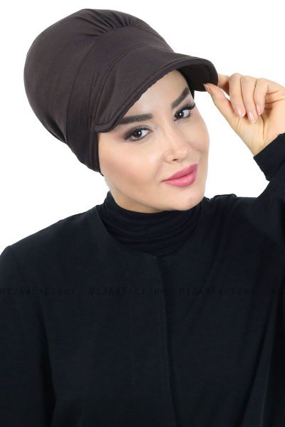 Sandra - Brun Bomuld Turban - Ayse Turban