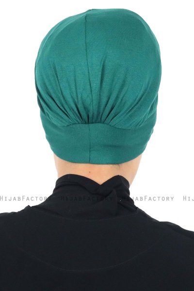 Sandra - Mørkegrøn Bomull Turban - Ayse Turban