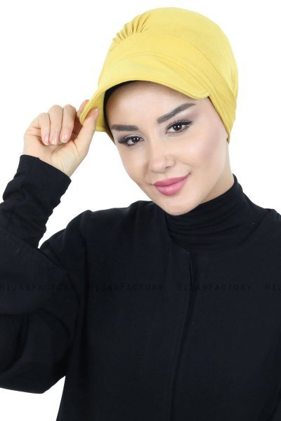 Sandra - Sennepsgul Bomuld Turban - Ayse Turban