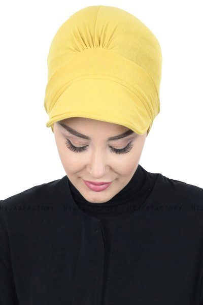 Sandra - Sennepsgul Bomuld Turban - Ayse Turban