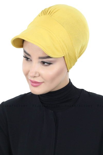 Sandra - Sennepsgul Bomuld Turban - Ayse Turban