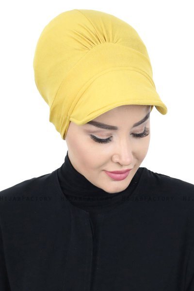Sandra - Sennepsgul Bomuld Turban - Ayse Turban