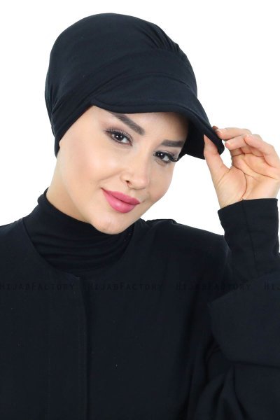 Sandra - Sort Bomuld Turban - Ayse Turban