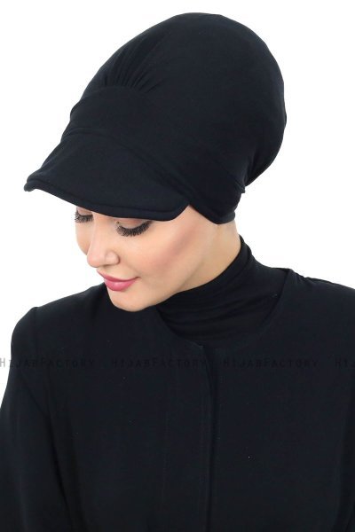 Sandra - Sort Bomuld Turban - Ayse Turban