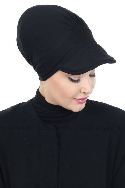 Sandra - Sort Bomuld Turban - Ayse Turban