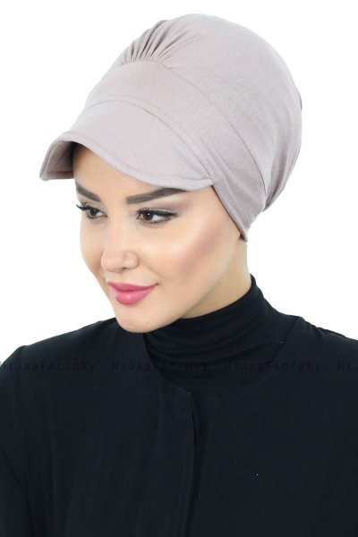 Sandra - Taupe Bomuld Turban - Ayse Turban
