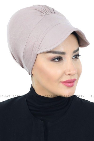 Sandra - Taupe Bomuld Turban - Ayse Turban