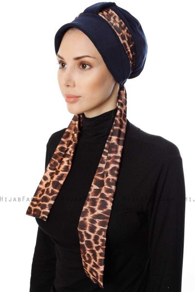 Sanem - Marine Blå Turban