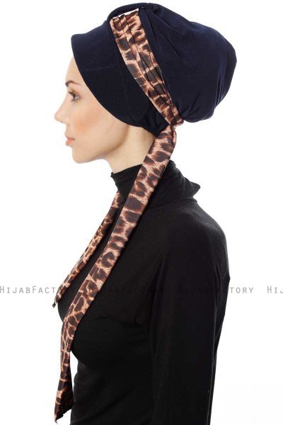 Sanem - Marine Blå Turban