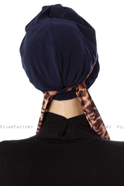 Sanem - Marine Blå Turban