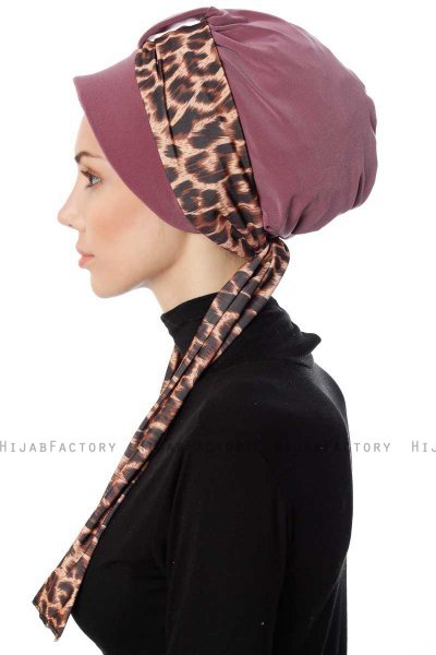 Sanem - Mørkrosa Turban