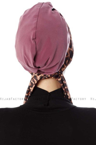 Sanem - Mørkrosa Turban