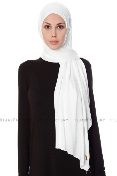 Seda - Creme Jersey Hijab - Ecardin