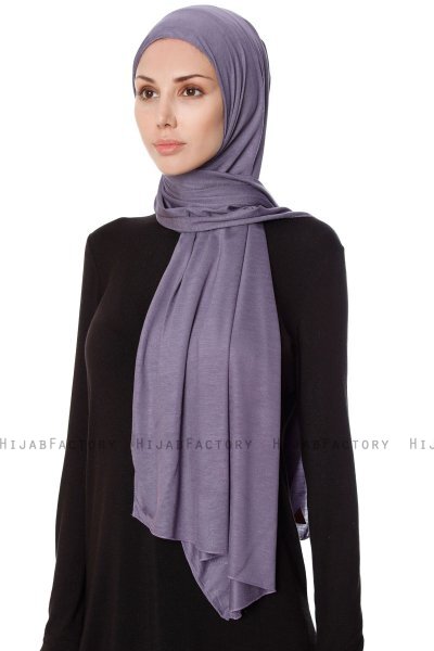 Seda - Lilla Jersey Hijab - Ecardin
