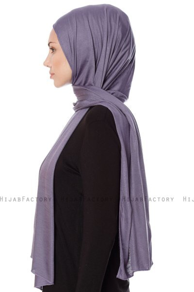 Seda - Lilla Jersey Hijab - Ecardin