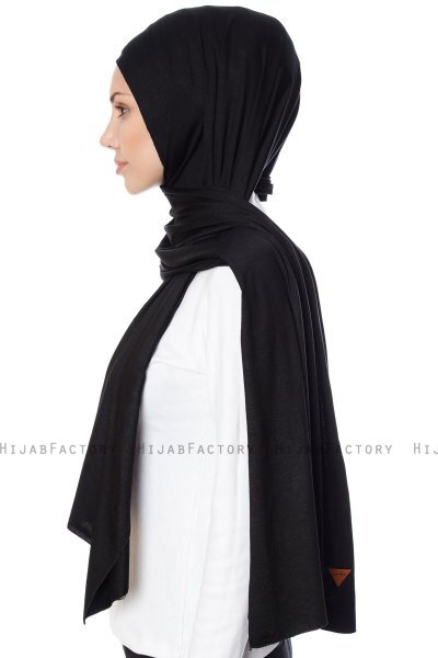 Seda - Sort Jersey Hijab - Ecardin