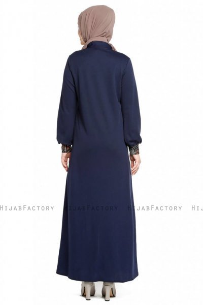 Selda - Marine Blå Abaya - Miss Cazibe