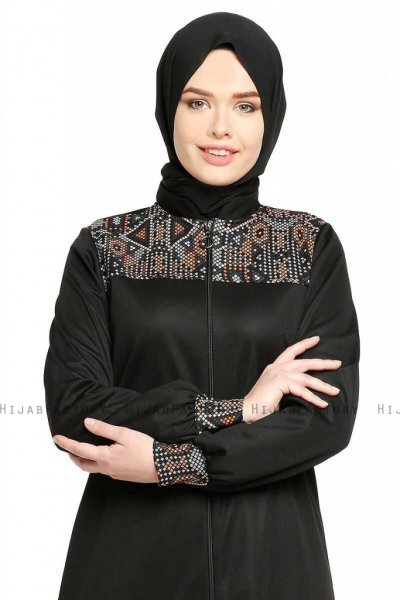 Selda - Sort Abaya - Miss Cazibe