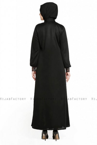 Selda - Sort Abaya - Miss Cazibe