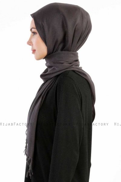 Selin Antracit Pashmina Hijab Sjal Özsoy 160290-4