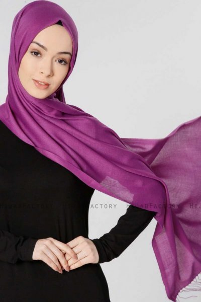 Selin Lila Pashmina Hijab Sjal Özsoy 160227c