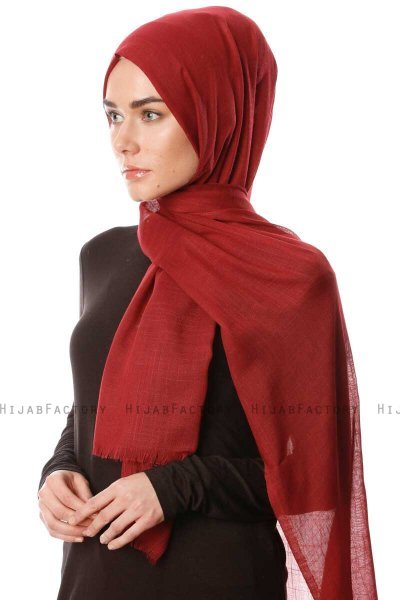 Selma - Mørke Bordeaux Hijab - Gülsoy