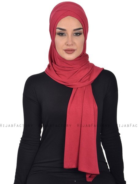 Sofia - Bordeaux Praktisk Bumuld Hijab