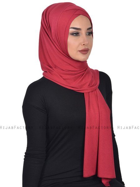 Sofia - Bordeaux Praktisk Bumuld Hijab