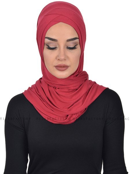Sofia - Bordeaux Praktisk Bumuld Hijab