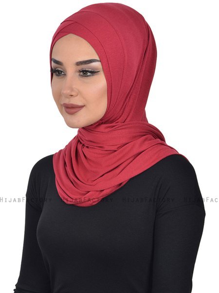 Sofia - Bordeaux Praktisk Bumuld Hijab