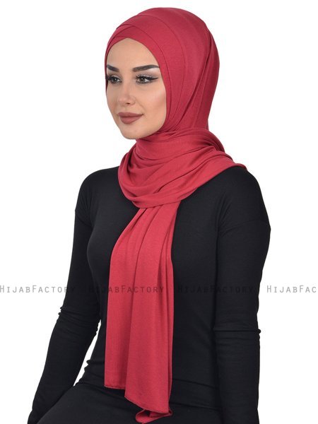 Sofia - Bordeaux Praktisk Bumuld Hijab