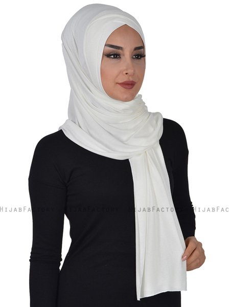 Sofia - Creme Praktisk Bumuld Hijab