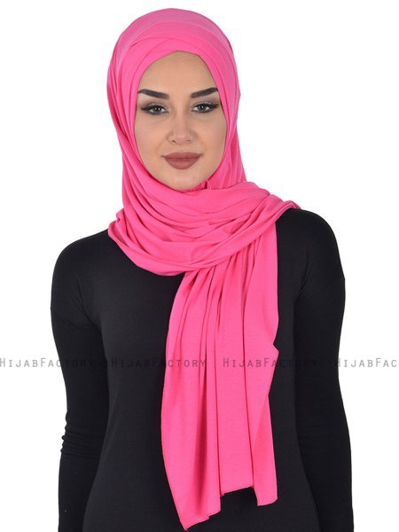 Sofia - Fuchsia Praktisk Bumuld Hijab