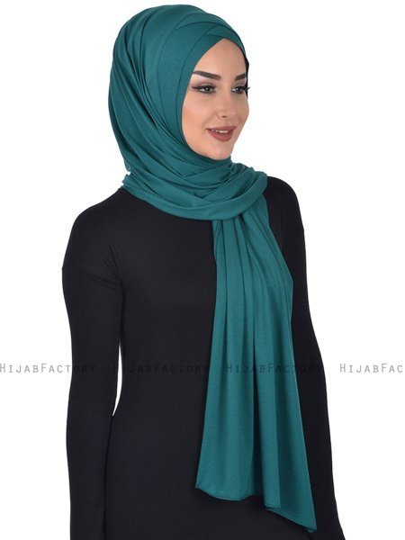 Sofia - Mørkegrøn Praktisk Bumuld Hijab