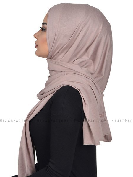 Sofia - Taupe Praktisk Bumuld Hijab