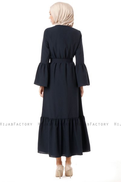 Soraya - Marine Blå Abaya - Miss Cazibe